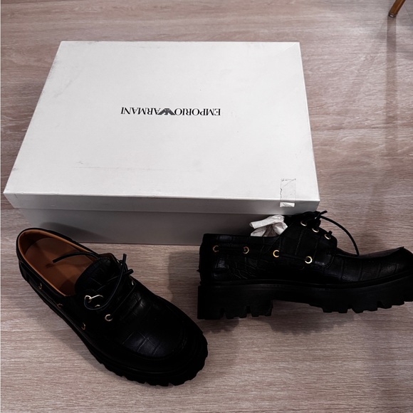 Authentic Emporia Armani leather shoes us8 - Picture 5 of 9